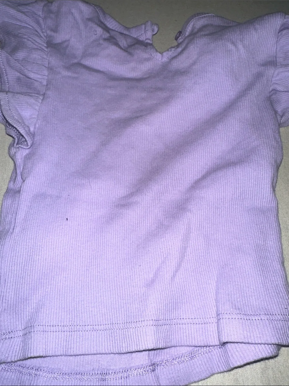 Kids Size 3 Baby Gap Lilac Ruffle Sleeve Tee